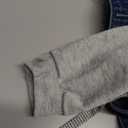 MISS MOLY Women's Layered Drawstring Casual Hoodie Denim Jackets Jean Jacket Coat w Pockets Size M