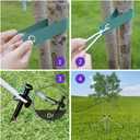 Tree Stake Kit, Heavy Duty Steel 11.8 Inch Steel Tree Stakes and Supports for Young Tree Anti Strong Wind, Leaning Tree Anchor Straightening Kit (4)
