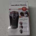 Hamilton Beach Fresh Grind Electric Coffee Grinder for Beans, Spices and More, Stainless Steel Blades, Easy Clean Removable Chamber, Makes up to 12 Cups, Black