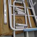 665lbs Toilet Safety Rail - Medical Grade Heavy Duty Bariatric Support Frame - No-Drill Stand Assist with Vacuum Suction Cup & Foam Handles - Adjustable Height & Width for Seniors, Post-Surgery
