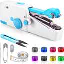 Handheld Sewing Machine, Mini Sewing Machine For Beginners, Battery And Usb Operated Pocket Sewing Machines (Blue)
