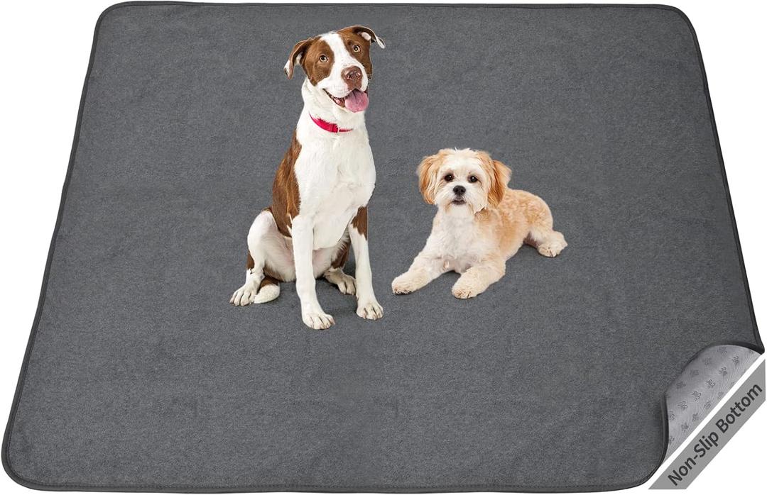 Washable Dog Pee Pads: 34x52 1 Pack Reusable Whelping Pads, Absorb Dog Mats Non-Slip Puppy Training Pads for Whelping, Potty, Training, Playpen, Crate