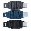 wegreeco Washable Dog Diapers  Washable Male Dog Belly Wrap  Pack of 3  (Black, Charcoal, Navy, Medium)