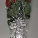 Pack of 3 FunSpt 16" Artificial Rose High Simulation Bionic Technology Flowers Gift for Valentines Birthday Anniversary Christmas Mothers Day Thanksgiving for Mom Girlfriend Wife Classical Red 1 Pcs