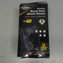 TitanFlex Thor Grip Heavy Duty Black Industrial Nitrile Gloves with Raised Diamond Texture, 8-mil, Latex Free (Medium (Pack of 100))