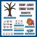 Outus 57 Pieces Hispanic Heritage Month Classroom Bulletin Board Decor Set Spanish English Hispanic Heritage Month Cutouts with Glue Point for Wall Bulletin Board School Classroom Home Decorations