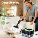 Steam Cleaner, Portable Steamer for Cleaning with 16pcs Accessories, 6-Level Adjustable and 15s Heat-Up, Handheld Steam Cleaner for Home, Tile, Dirt, Grout, Grease, Car Detailing