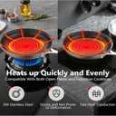 12 Inch Nonstick Frying Pan, Tri-Ply Clad Stainless Steel Skillet with Reinforced Coating, Detachable Handle with Silicone Sleeve, Dishwasher & Oven Safe, Induction Compatible, PFOA-Free