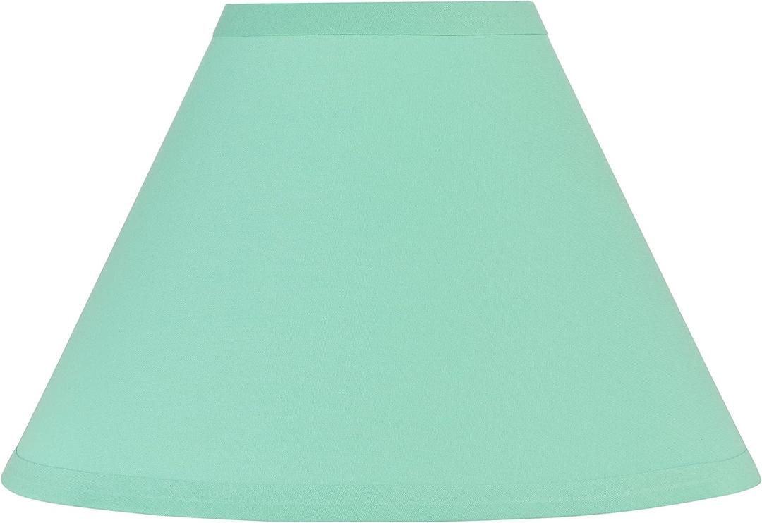Aspen Creative 58766, Empire Uno Lamp Shade, Mint, 4" Top x 10" Bottom x 7" Slant Height, Slip UNO 33mm