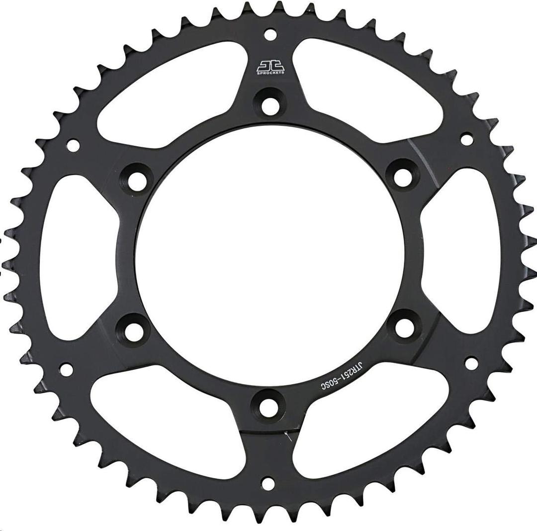 JT Sprockets JTR251.50SC 50 Tooth Steel Self Cleaning Rear Sprocket, 1