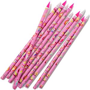 10pcs Nail Dotting Rhinestone Picker Tool, Self-Adhesive Wax Pencil for Rhinestones Nail Charms Gems, Nail Art Tools Diamond Art Accessories,Wax Pen Diamond Painting Tools for Bedazzler Bedazzling Kit (10pcs pink+white)