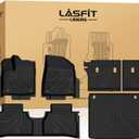 LASFIT Floor Mats & Seatback Mats & Cargo Mat for Nissan Murano 2025-2026, Custom Fit All Weather TPE Easy Clean Durable Floor Liners Car Mats for 2025-2026 Murano, Black