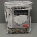 LaffyLo Electric Heated Blanket Throw Size 50"60", Breathable & Luxurious Flannel, Soft Warm Gift with Over-Heat Protection, 4 Heating Levels & 3 H Auto Shut Off, Machine Washable, Light Brown