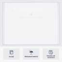 JIKIOU 30pcs Plastic Envelopes, Clear Reusable Poly Envelope Waterproof File Folder with Snap Button, Us Letter/A4 Size