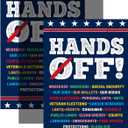 3 x 12x18 Inches Hands Off Social Security And Medicare Protest Garden Flag Double Sided Indoor Yard Outdoor Decoration Flag