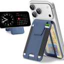 TopMade for MagSafe Wallet with Stand, Strongest Magnetic Wallet for iPhone 17/16/15/14/13/12 Series, Leather Magnetic card holder with Adjustable Stand, 9 Cards Holder, RFID Blocking, Dark Blue