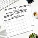 5 x 2026 Wall Calendar  18-Month Planner from January 2026 to June 2027, Stylish Monthly Planner for Home & Office Use