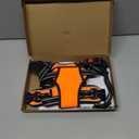 PHOEPET Reflective Dog Harness Large Breed Adjustable No Pull Vest with with Handle 2 Metal Rings 3 Buckles [Easy to Put on & Take Off](L, Orange)