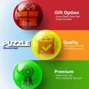 Glow in The Dark 750 Pieces Jigsaw Puzzles for Adults Landscape Panorama Photo Landmark Classic Puzzle (Victoria Harbour, Hong Kong)