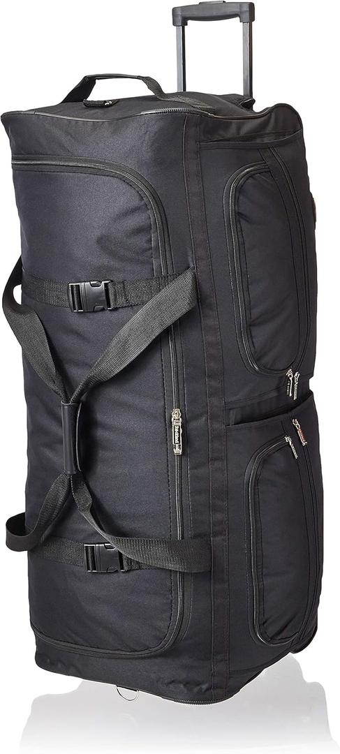 Rockland Rolling Duffel Bag (36", BLACK)