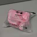 Women's Striped Printed Bandeau Bathing Suit High Waisted Swimsuit Bikini Set (Medium, Light Pink)