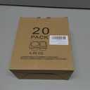 20Pcs Double Compartment Condiment Container, 2 Compartment Portable Reusable Snack Containers with lids, Used for travel Condiment Salad Dressing Meal Prep Containers