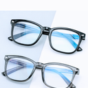 2 Pack Superb Durable Lightweight Progressive Multifocus Reading Glasses Men Women, TR90 Frame Spring Hinge Anti-Blue Light Multifocal Readers Retro No-Line Multifocal Comfort Eyeglasses, 2.5x, Black