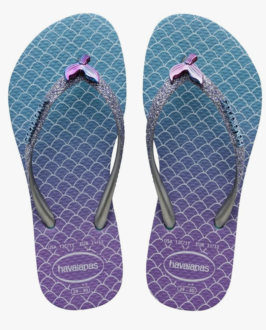 Havaianas girls Kids Slim Glitter Sandal Candy Pink Size 33-34