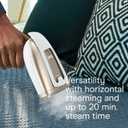 Conair Handheld Garment Steamer for Clothes, Turbo Extreme Steam 1875W Fabric Steamer, Portable Handheld Design, Strong Penetrating Steam, White/Champagne