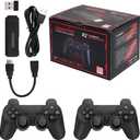 64G Retro Video Game Console Built in 20000 Games with Two Wireless Controller, Supports More Than 20 emulators,Plug and Play Games,Kids Gift