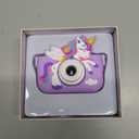 Envyvip Unicorn Toys Camera for Kids Girls Age 3-8, Toddler Kids Digital Camera Christmas Birthday Gifts for 3 4 5 6 7 8 Years Old Girl, Cute Selfie Video Camera, HD 1080P, 32GB SD Card, Purple