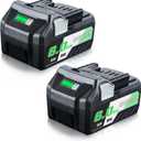 LUMSING 2Pack 18V/36V 6.0Ah Lithium Ion Replacement for Metabo Battery Compatible with Metabo Battery 371751M 372121M BSL36A18 BSL36B18 Cordless Tool Battery Packs