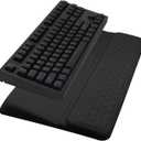 Computer Keyboard Stand Pad with Wrist Rest, Ergonomic Comfy Tilted Keyboard Stand Riser Holder Pad for Office Home (Black)