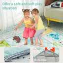 Foldable Baby Play Mat, Soft Baby Floor Mat, 127 * 127cm Non-Slip Crawling Mat, Machine Washable, Suitable for Babies, Toddlers and Infants to Play with