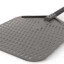 Ninja XSKOPPL Woodfire Outdoor Perforated Pizza Peel, Compatible with Ninja Woodfire Outdoor Oven (OO100 series), Hanging Drawstring, Aluminum, Grey/Black (16.69" L x 13.19" W x 5.67" H)