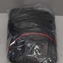 Car Seat Covers Full Set, Breathable and Waterproof Napa Leather Car Seat Cover, Interior Universal Fit for Cars, Sedans, SUVs, Vans, Trucks (Full Seat, Black + Red)