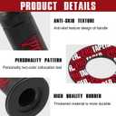 0769FUWU Linekong 7/8" 22mm Twist Throttle Grips Cable for CRF KLX TTR 110 125 150 200 250 cc Dirt Pit Bike (Red