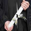 4 x 4 Pieces Class of 2025 Graduation Ribbon 5 Yards, Congrat Grad Words Graduation Cap Ribbons Gold White Black Decor Ribbons for Graduations Ceremony Gift Wrapping Party Decoration Crafts Supplies