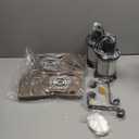 Rustic Industrial Wall Sconces, Black Metal Lantern with Wood Backplate, Farmhouse Indoor Light Fixture for Dining Room, Hallway, Porch (2pack)