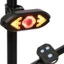 JINKEY Smart Bike Tail Light with Turn Signals, Wireless Remote Control Cycling & 65 Lumen Rear Safety Warning Light,USB Rechargeable Waterproof Blinker for Biycle, E-Bike, Scooter