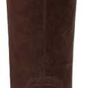 Naturalizer Womens Deesha Pointed Toe Wide Calf Tall Boot Mahogany Brown Suede, Size 9 