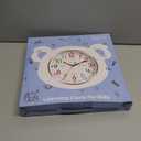 Wall Clock for Kids Learning to Tell Time Easily Non Ticking Battery Operated Kids Teaching Clock Silent Colorful Teaching Time Clock Decorative for Kids Room Classroom School (12 Inch) (Silver)