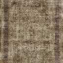 Poeti Washable Rug, Ultra Thin 4x6 Rug - Non Slip Carpet - Small Area Rugs for Living Room Entryway Rug - Vintage Floral Rug, Olive/Charcoal