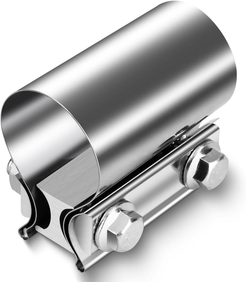 1 3/4" 1.75" Butt Joint Band Exhaust Clamp for Pipes Exhaust Tips, Mufflers, Catback Systems, Racing Exhaust, Exhaust Clamp Butt Joint 304 Stainless Steel