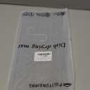 Silicone Dish Drying Mat for Kitchen Counter, Collapsible Trifold Large Dish Drainer Mat, Drying Mat with Hook, 24x16In Non-Slip Silicone Sink Mat, Easy to Clean (Gray)