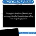 Ireer Magnetic Board Steel Magnet Bulletin Boards for Walls to Display Magnetic Notes Photos for Home Office Classroom, Pre Drilled with Screws and Dry Wet Erase Feature(Black,24 x 48 Inch), 48.6" x 24.6"