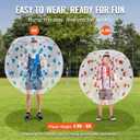 VEVOR Inflatable Bumper Ball 2 Packs; 4FT Body Size Adult Human Bubble Ball, Bumper Bubble Soccer Ball for Teens/Adults