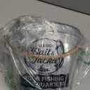 Honeydak 2 Pack 8 x 5.5 Inch Fishing Galvanized Metal Bucket Fishing Party Decorations Metal Bucket with Sturdy Rope Handle for Fisherman Ofishally One Birthday Decorations