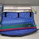 American Mahjong Tile Set with Blue Printed Carrying Bag, 166 Premium Tiles, 4 All-in-One Color Racks/Pushers, Mah Jongg Sets, Mahjong Game Set for Travel, Christmas, Birthday Gifts, 4 inches x 9 inches x 21 inches