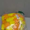 5 PC - 4.5 feet Marigold Garland | Indian/American Wedding Party Mantle Decoration | Faux Garlands Wedding Garland | Diwali Decoration | Spring Bush Floral | (Yellow Orange)